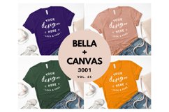 Mockup TShirt Bundle Bella Canvas 3001 T-Shirt Flat Lay Product Image 1