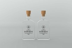 Cowboy Glass Two Bottle Mockup Product Image 1