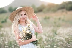 Woman in flower field Product Image 1