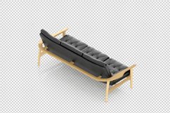 Isometric Arm Chair 3D isolated render Product Image 1