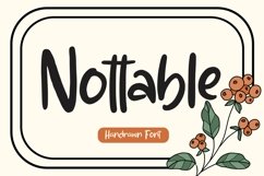 Web Font Nottable - Handrawn Font Product Image 1