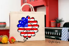 American Flag, Sunflower SVG / PNG / EPS / DXF files Product Image 5