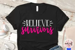 Believe Survivors - Women Empowerment EPS SVG DXF PNG Product Image 3