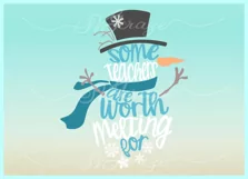 Some Teachers Are Worth Melting For Snowman SVG DXF EPS PNG Product Image 3