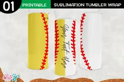 Baseball and softball 20 Oz. Skinny Tumbler Product Image 1