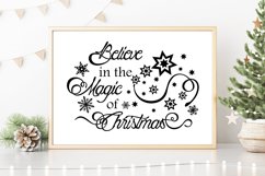 Christmas svg Believe in the magic of Christmas Winter svg Product Image 8