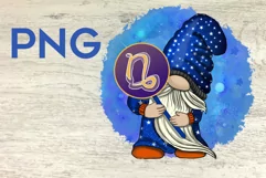 gnome zodiac sign capricorn png file sublimation Product Image 1
