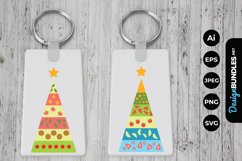 Scandinavian Christmas Tree Keychain SVG Product Image 1