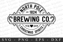 North Pole Brewing Co. Christmas Sprits Svg | Christmas svg Product Image 1