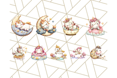 Cute Dessert Unicorn PNG Clipart with Cupcakes &amp; Candies Product Image 2