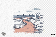 Summer Beach Path Clipart Product Image 1