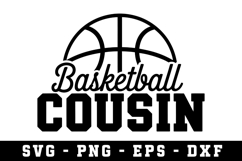 Basketball Cousin Svg |Basketball SVG Cut files | Cricut Product Image 1