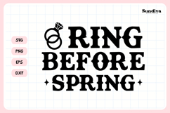 Cowgirl Bachelorette Party Saying SVG | Ring Before Spring Product Image 3