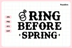 Cowgirl Bachelorette Party Saying SVG | Ring Before Spring Product Image 3