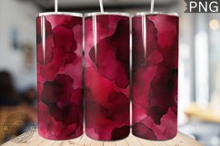 Burgundy Alcohol Ink Tumbler Wrap - High Quality 300 Dpi Product Image 1