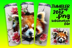 3D Wall Hole Wrap: Spring Animals &amp; Floral Tumbler Product Image 1