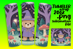 EYE-CATCHING 20oz Tumbler Template , Cute Bear Product Image 1