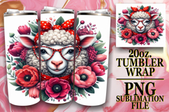 Uplifting moments 20oz tumbler wrap, Cute Animals Product Image 1