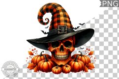 Halloween Skull Sublimation - Clipart PNG Design Product Image 1