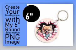 Gorgeous Circle Design for Sublimation , Cute Dog Product Image 1
