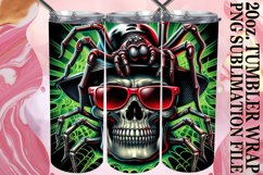 Timeless charm 20oz tumbler wrap, Skull Product Image 1
