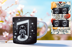 Magical 15oz Mug Wrap Png Artwork , Astronaut Product Image 1