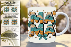 Warm 11oz Mug Wrap Png Artwork , Mama Product Image 1