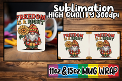 Heartfelt mornings 11oz 15oz sublimation wrap, Juneteenth Product Image 1