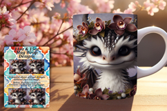 Trendy 11oz Mug Wrap Png Template , Dragon Product Image 1