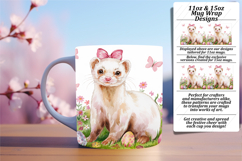 Sassy 15oz Mug Wrap Png Template , Cute Easter Product Image 1