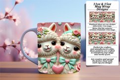 Unique 11oz Mug Wrap Png Artwork , Sweet Animals Product Image 1