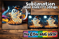 Blissful reflections 11oz 15oz sublimation wrap, Ghost Product Image 1