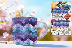 Sparkly Glitter Stripe Mug 11oz/15oz Wrap for Sublimation Product Image 1