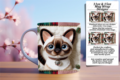 Sweet 15oz Mug Wrap Png Design , Holiday Pets Product Image 1