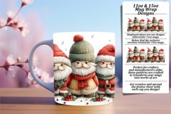 Festive Gingerbread Man Wrap 11oz/15oz Winter Sublimation Product Image 1