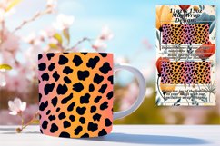 Glitter Leopard Print Mug Wrap 11oz/15oz Designs Product Image 1