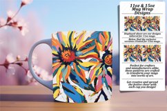Fresh Flower Mug Sublimation: Vibrant Springtime Selection Product Image 1