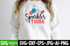Sparkler tribe SVG Cut File,4th Of July SVG Design ,Patriot Product Image 1