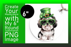 Stylish Round Design Keychain Artwork , St Patrick Product Image 1