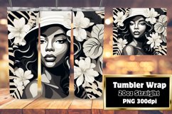 Afro Queen 3D Tumbler Portrait 20oz Product Image 1