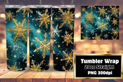 Winter Fantasy 3D Snowflakes Pattern Tumbler 20oz Product Image 1