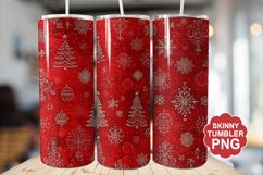 Christmas Red Tumbler | Christmas Tumbler Wrap Product Image 1