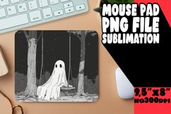 Ghostly Cute Mouse Pad for Fall PNG Product Image 1