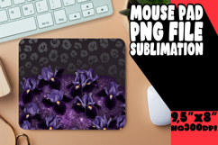 Cheerful MOUSE PAD Sublimation PNG, Leopard Print Product Image 1