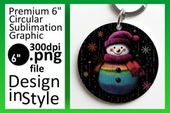Lovely Round Design Car Coaster , Snowman Product Image 1