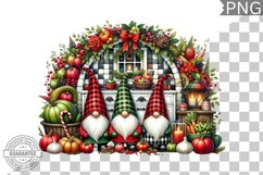 Christmas Gnome Sublimation - Clipart PNG Design Product Image 1