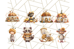 Cottagecore Halloween Clipart Cozy PNG, Autumn Fall Png Product Image 6