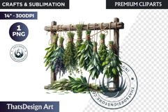 Medicinal Herbs clipart PNG, Apothecary Botanical Graphic Product Image 1