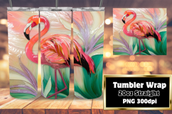 RADIANT 20oz Tumbler Wrap for Personal Use , Flamingo Product Image 1