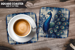 Cute Animals Square Coaster PNG Bundle, Digital Coaster Set Product Image 9